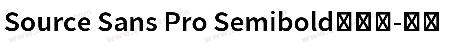 Source Sans Pro Semibold手机版字体转换